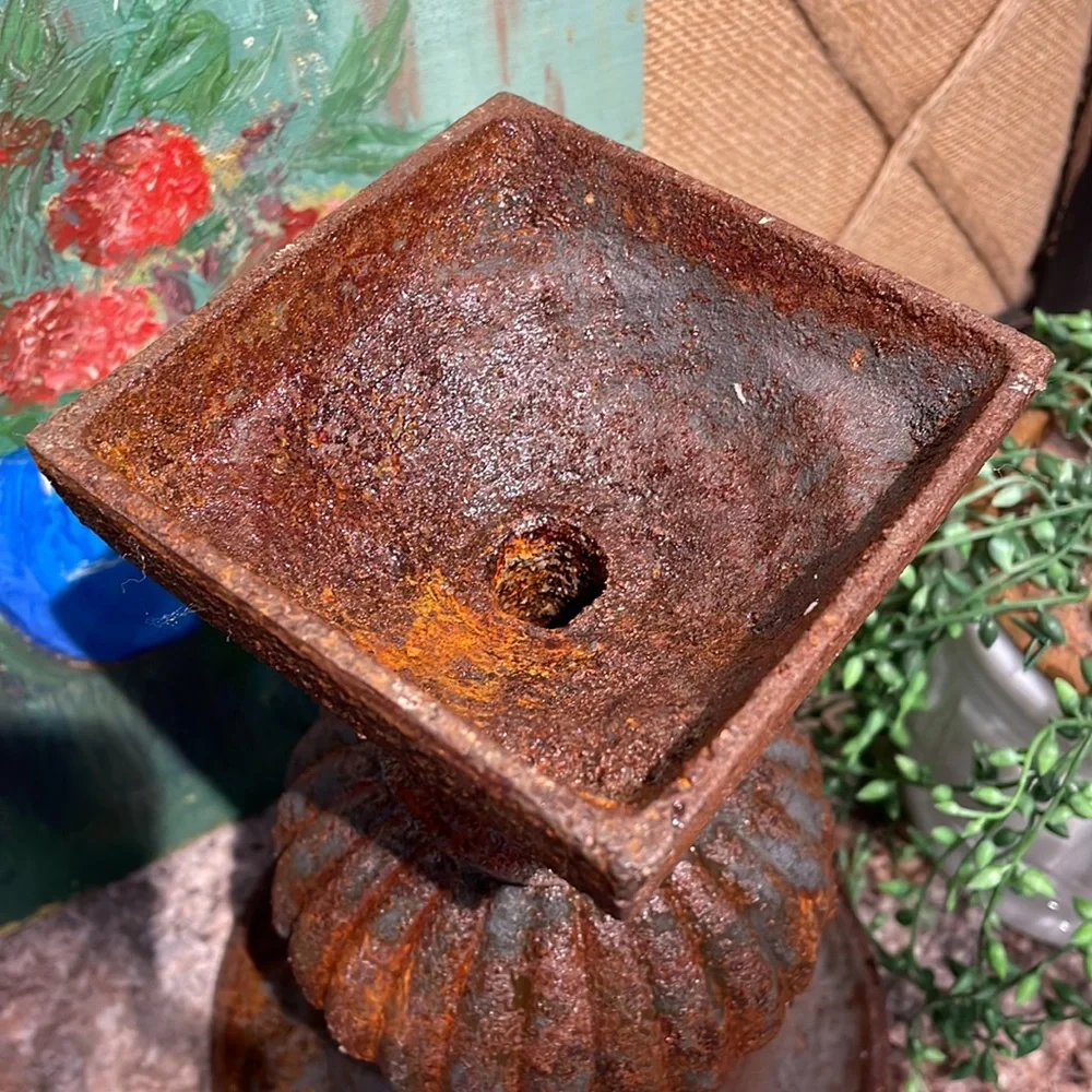 Vintage cast iron planter